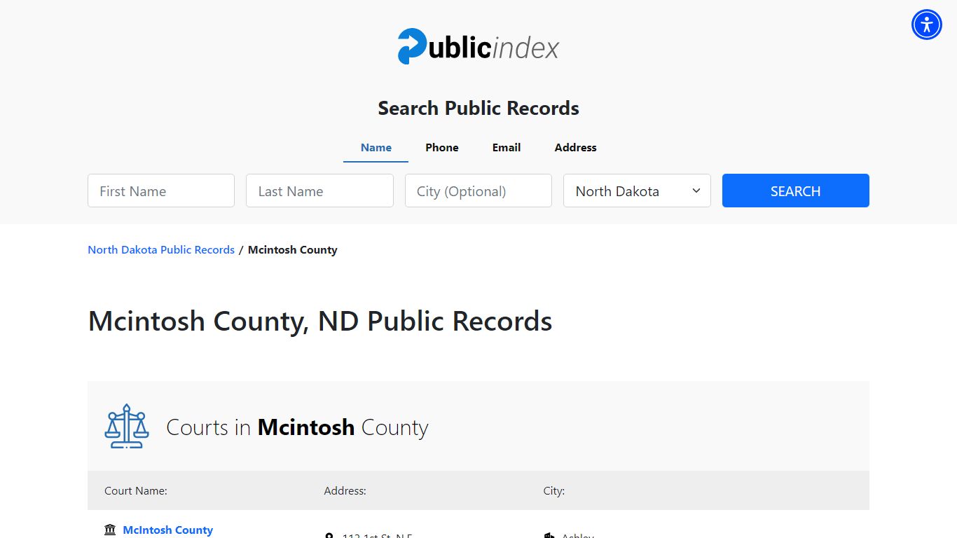 Mcintosh County, ND Public Court, Arrest and Inmate Records ...